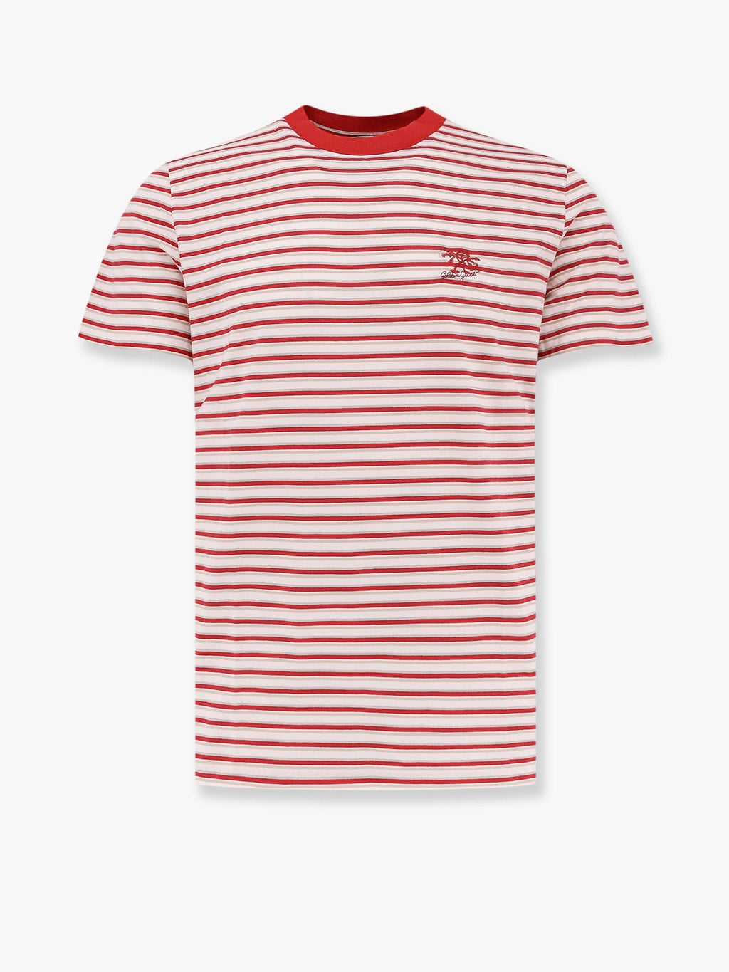 Golden Goose Deluxe Brand Striped cotton t-shirt with logo