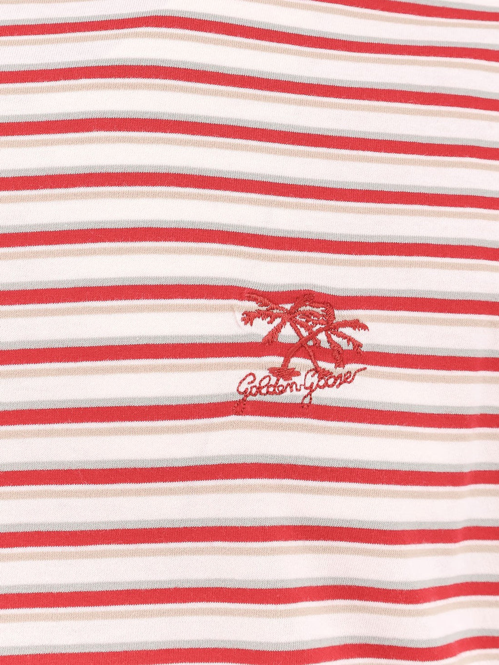 Golden Goose Deluxe Brand Striped cotton t-shirt with logo