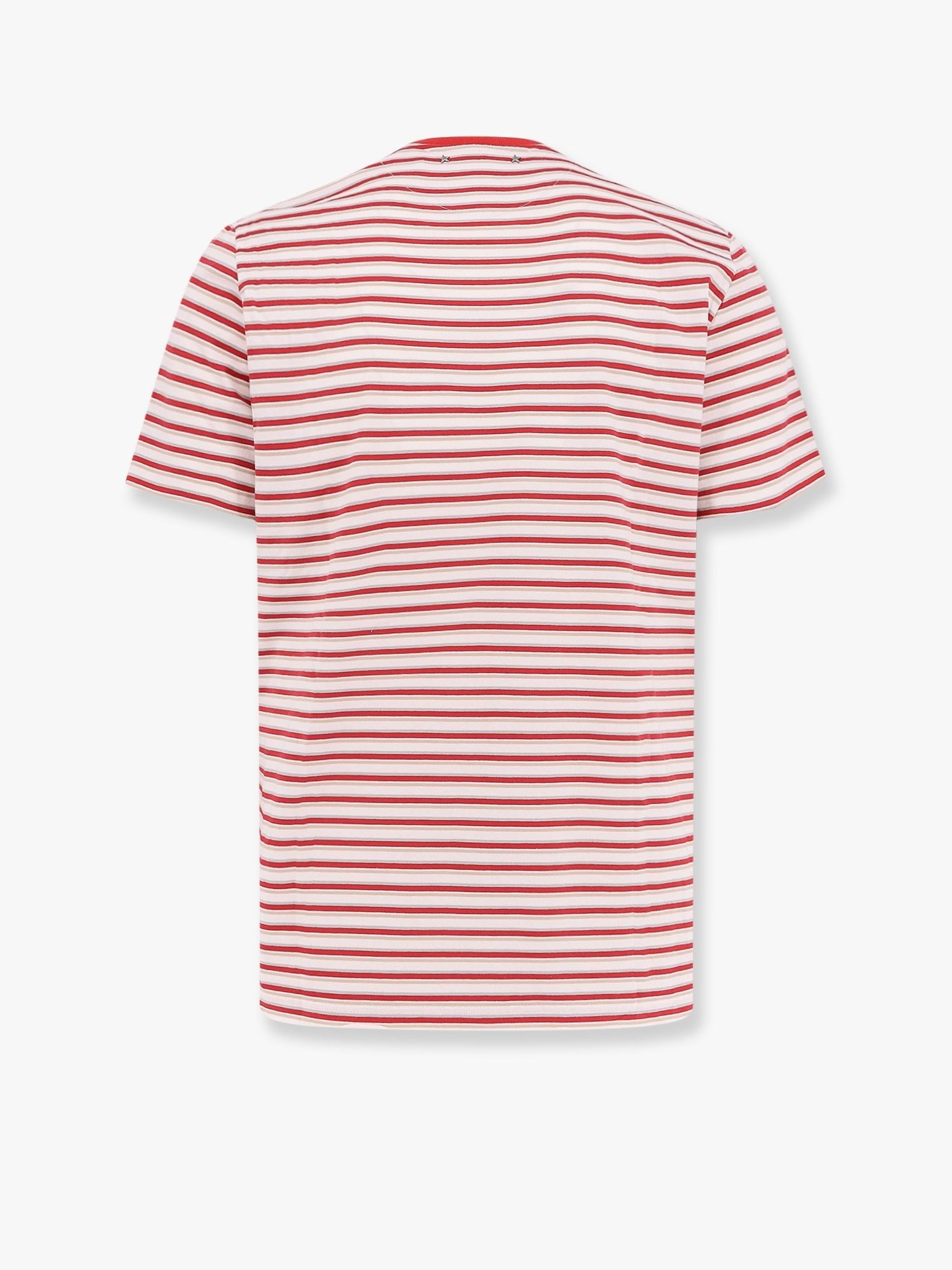 Golden Goose Deluxe Brand Striped cotton t-shirt with logo