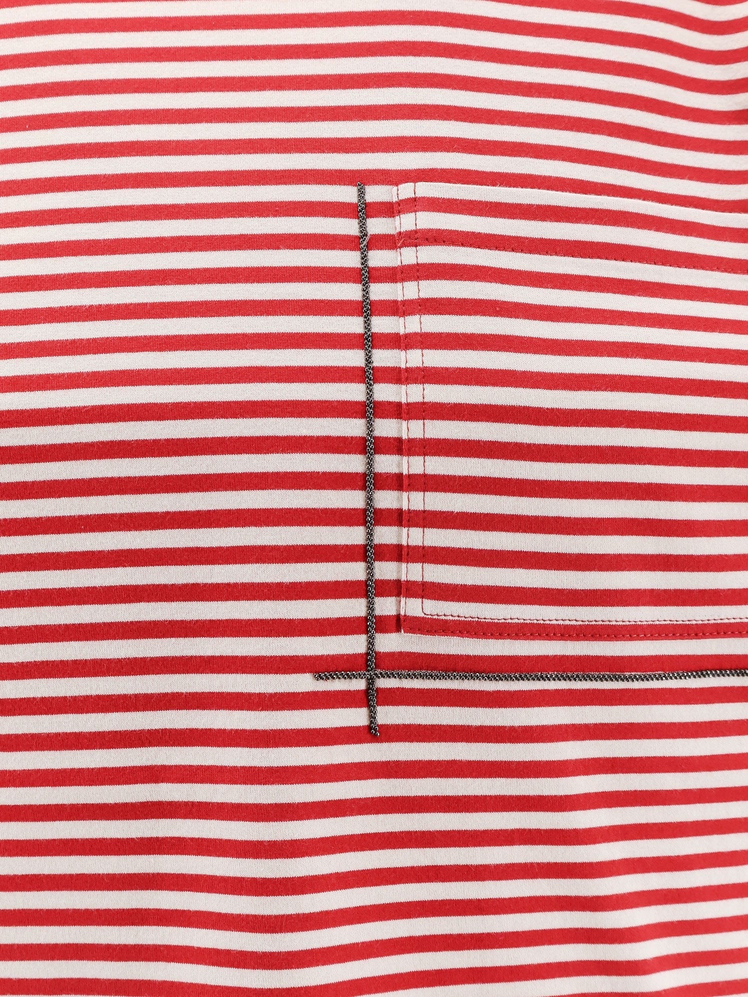 Brunello Cucinelli Gestreiftes Baumwoll-T-Shirt