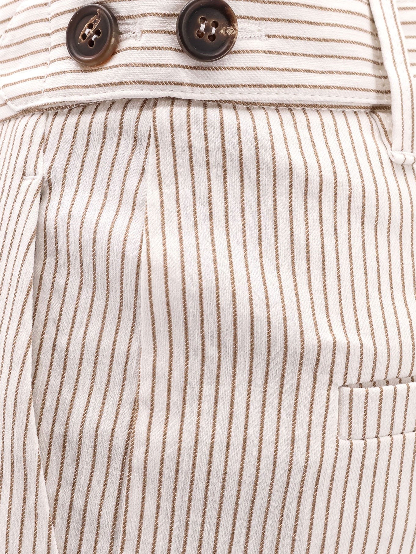 Brunello Cucinelli Pantalones de lino y algodón a rayas