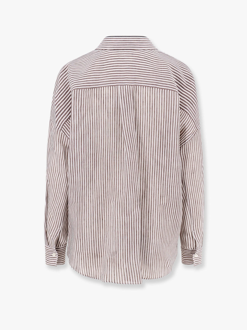 Brunello Cucinelli Striped linen and silk shirt