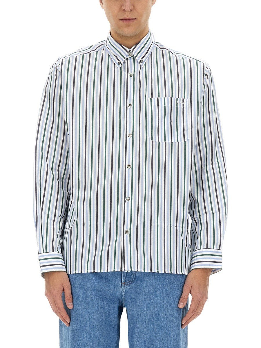 A.P.C. STRIPED "MATEO" SHIRT