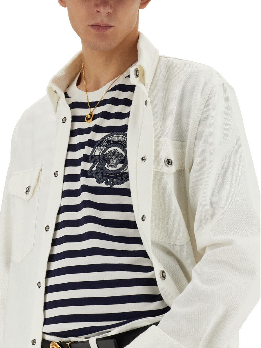 Versace CAMISETA DE RAYAS
