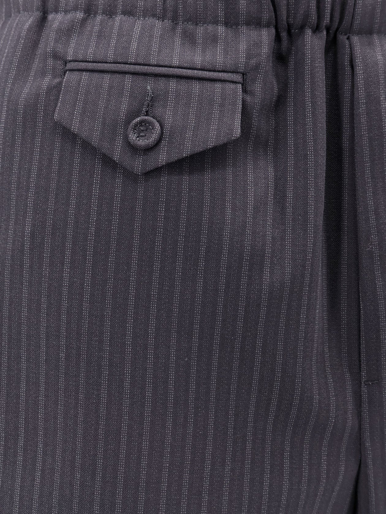 Dior pruhované vlněné bermudy