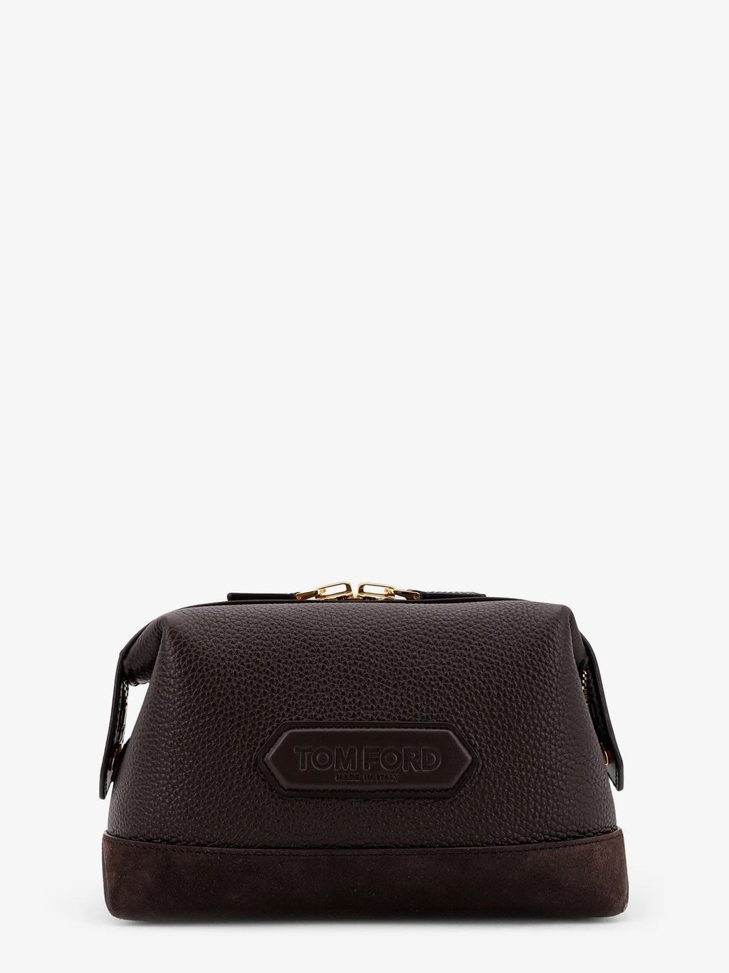 Tom Ford Wildleder- und Leder-Clutch