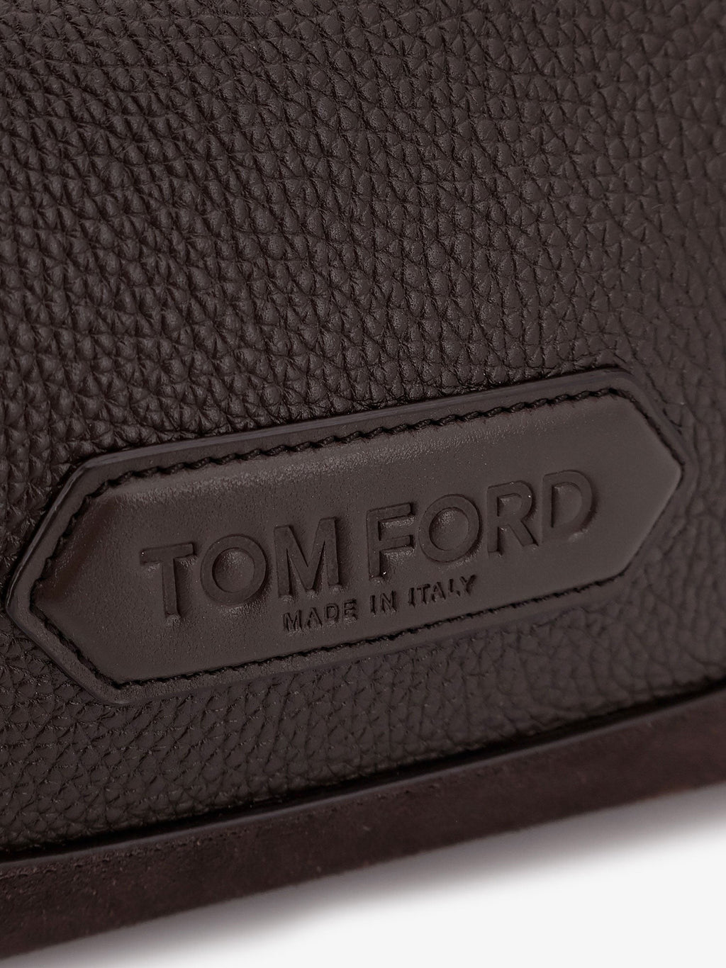 Tom Ford Wildleder- und Leder-Clutch