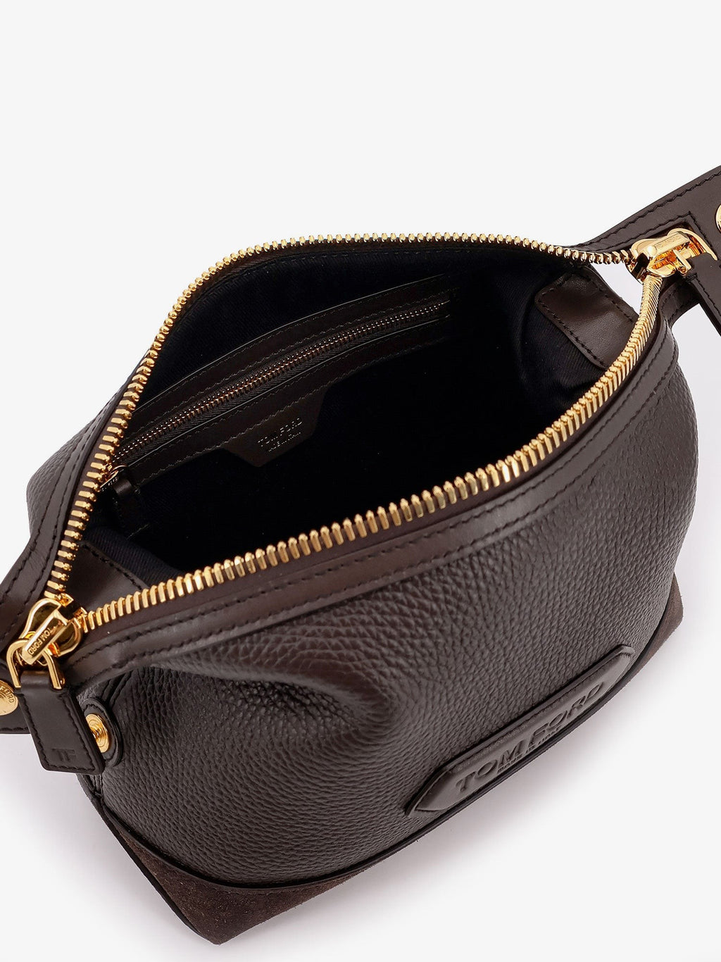 Tom Ford Wildleder- und Leder-Clutch