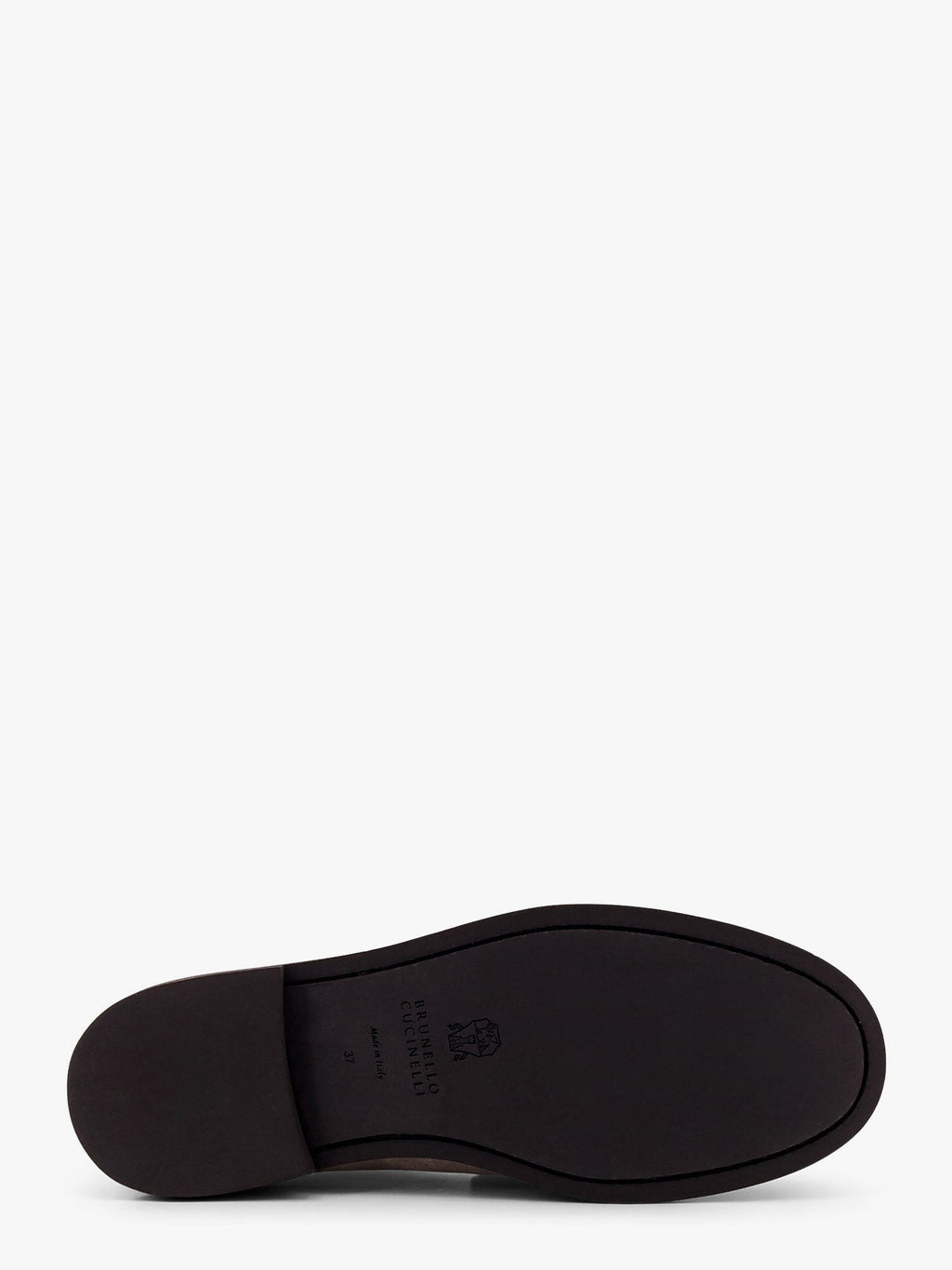 Brunello Cucinelli Mocassin en daim et cuir avec détail Monili