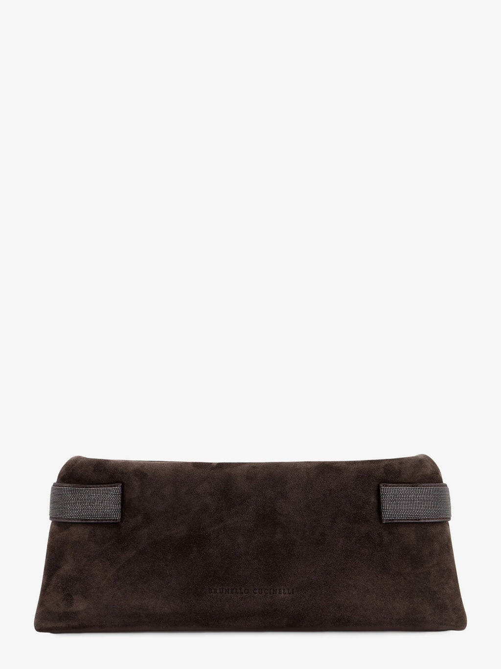 Brunello Cucinelli Wildleder-Pochette mit Monili-Detail