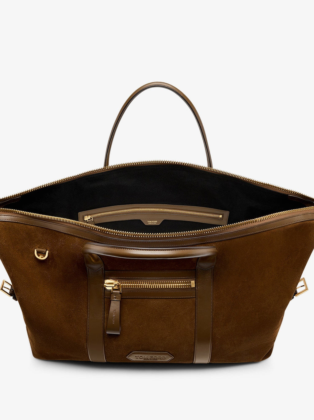 Tom Ford Suede travel bag with leather inserts