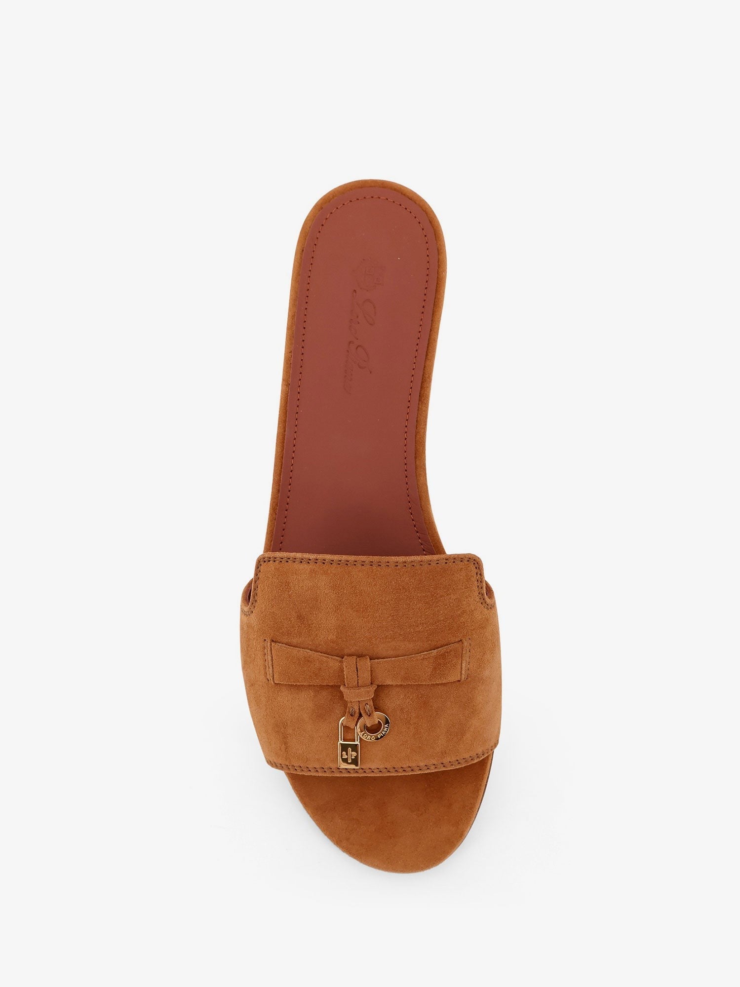 Loro Piana Summer Charms flat suede sandals