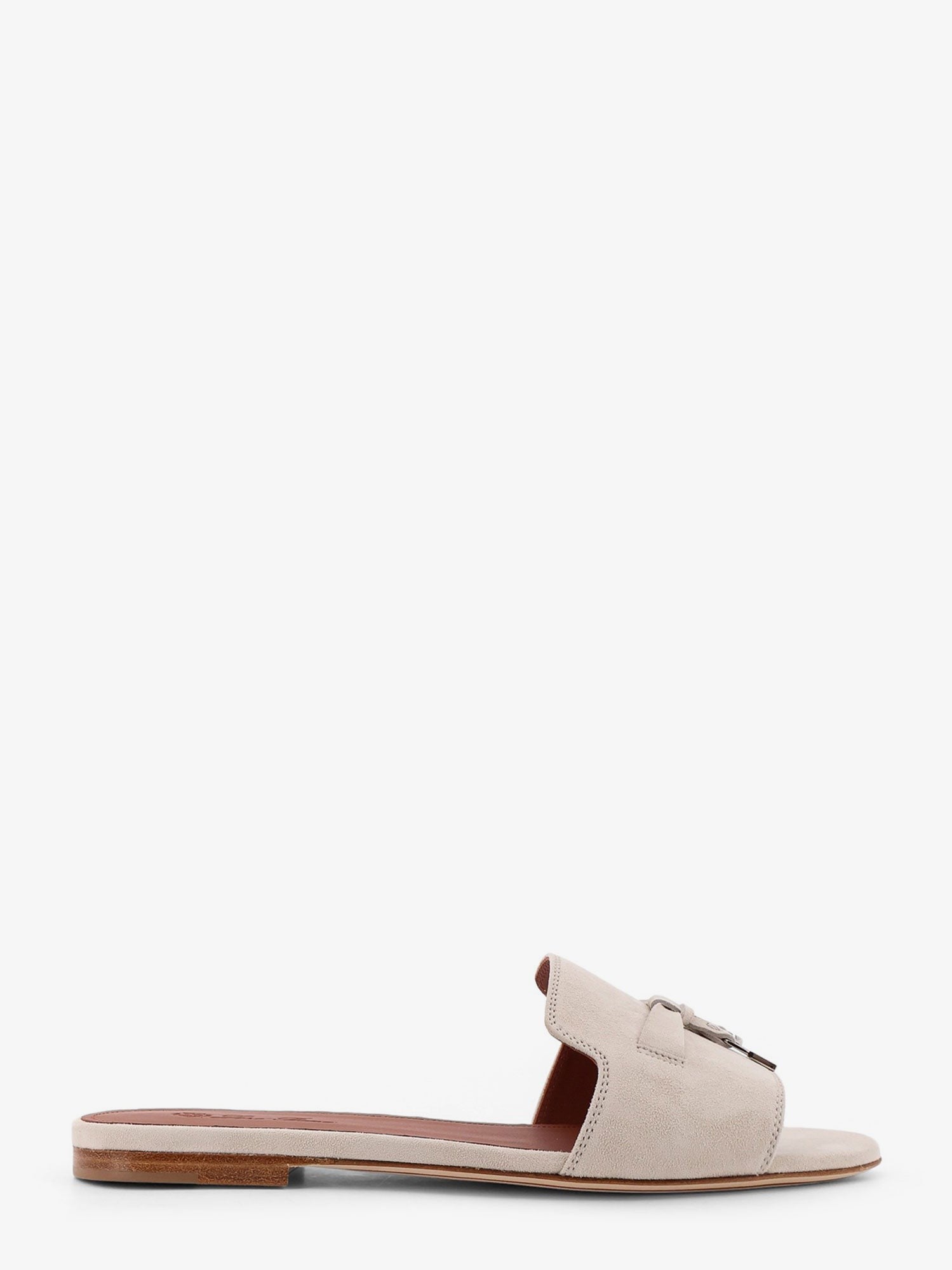 Loro Piana Summer Charms flat suede sandals