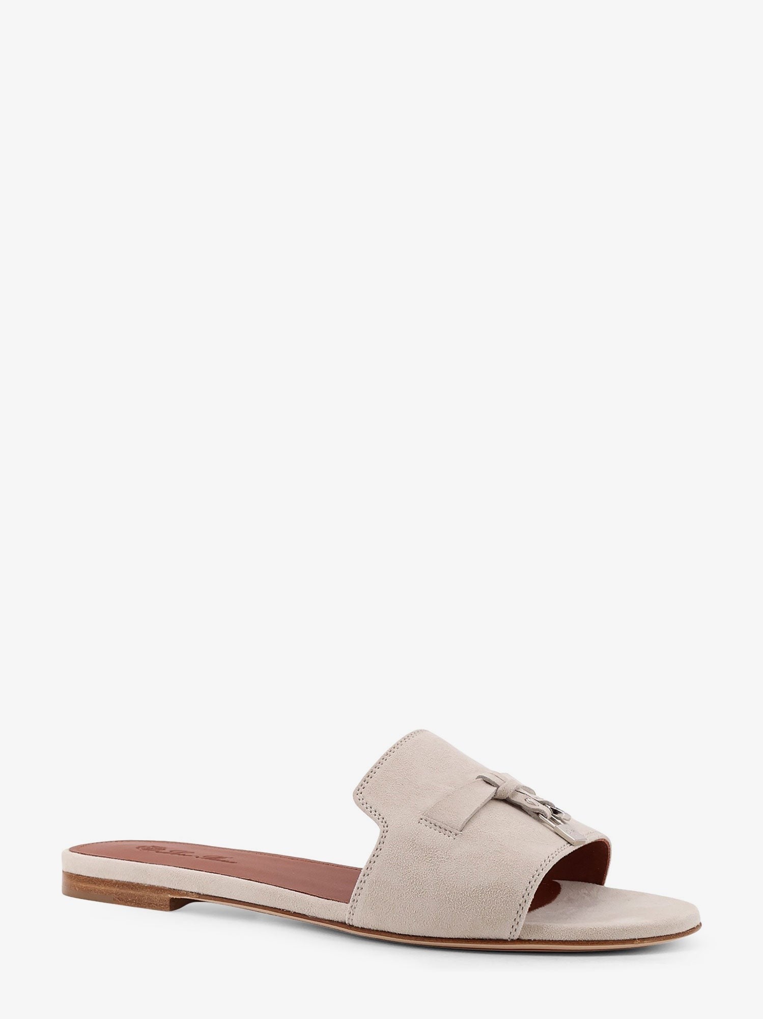 Loro Piana Summer Charms flat suede sandals