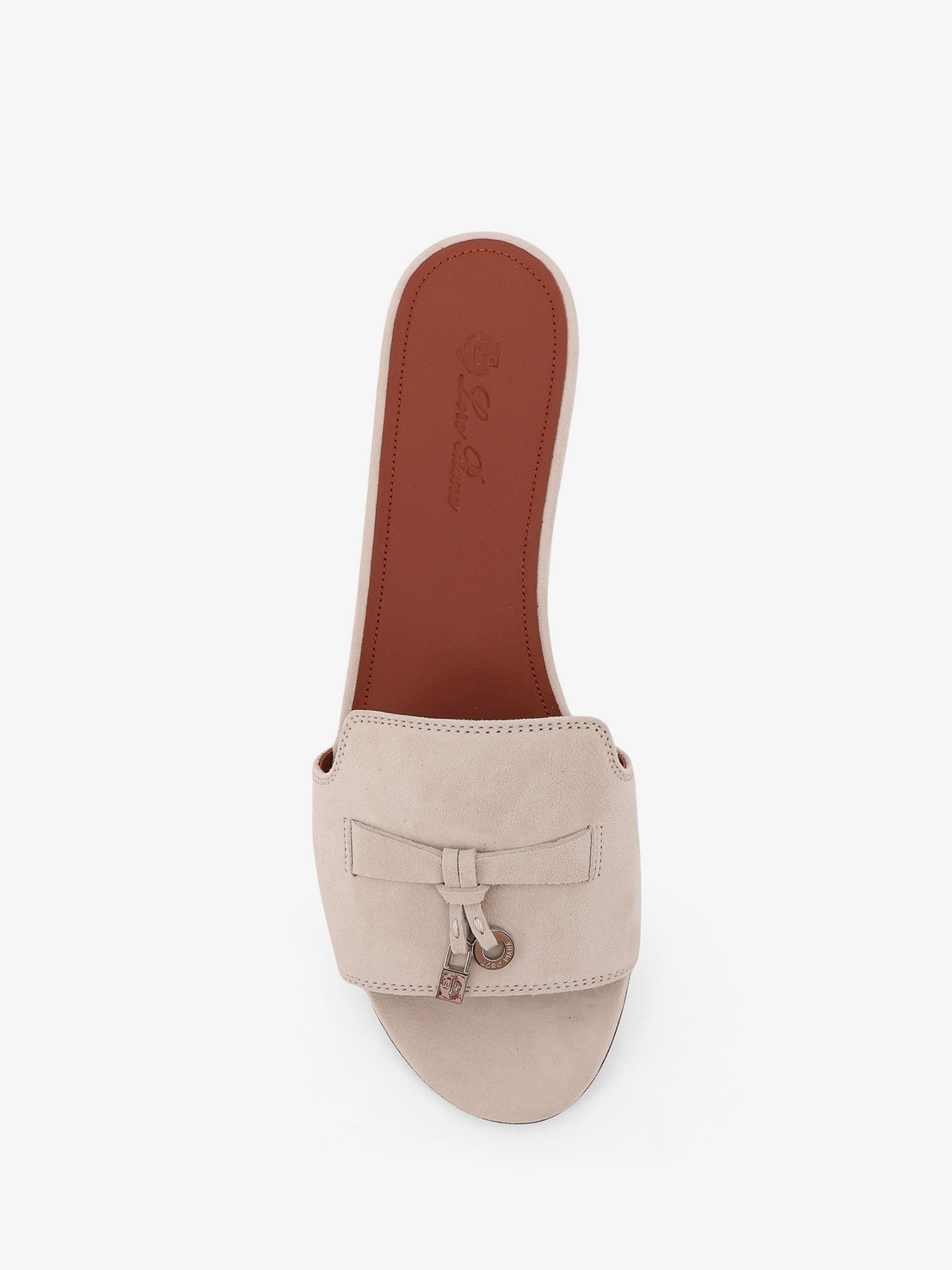 Loro Piana Summer Charms flat suede sandals