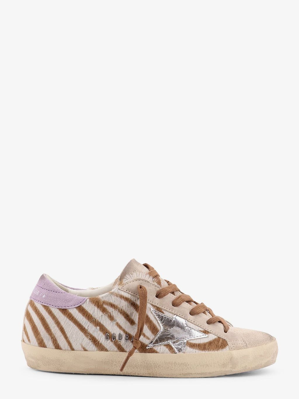 Golden Goose Deluxe Brand Baskets basses Super-Star Classic with List en peau de poney imprimée