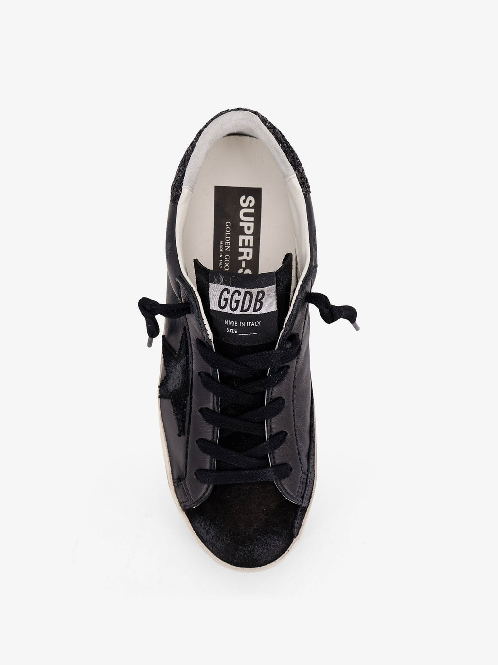 Golden Goose Deluxe Brand Super-star Classic with List low-top sneakers with suede inserts and glittered detail