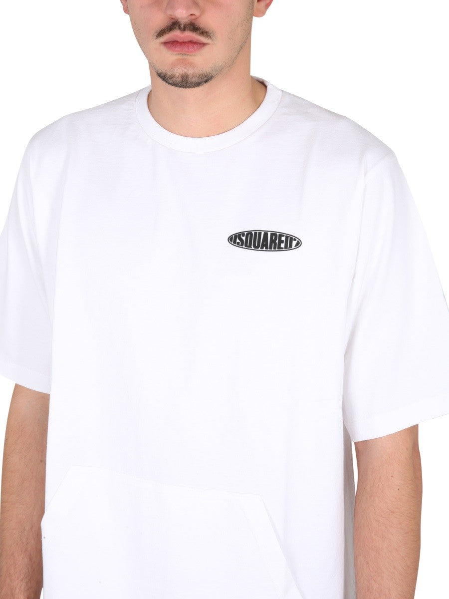 Dsquared2 ΜΠΛΟΥΖΑ T-SHIRT SURF BOARD SKATER