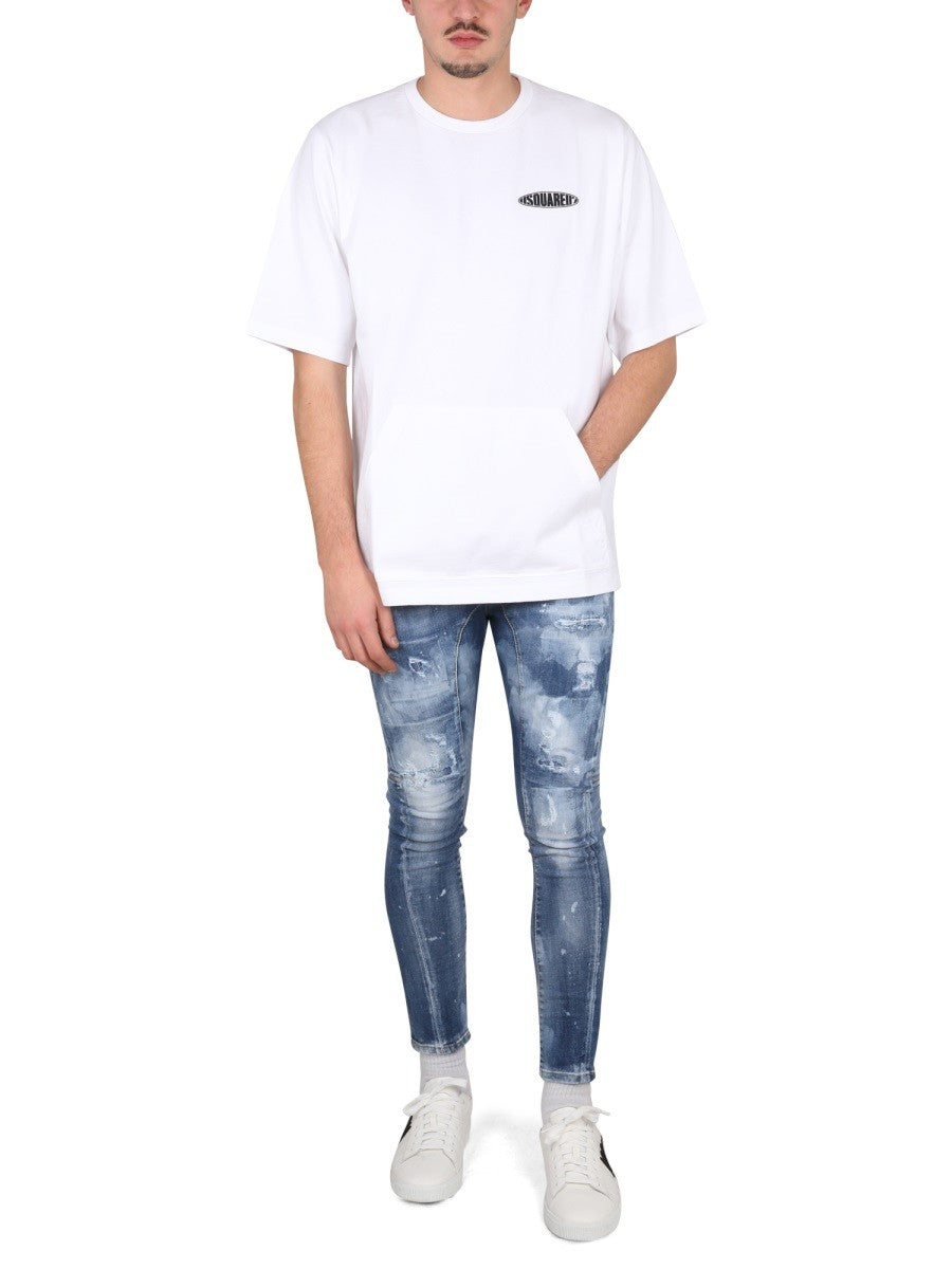 Dsquared2 ΜΠΛΟΥΖΑ T-SHIRT SURF BOARD SKATER