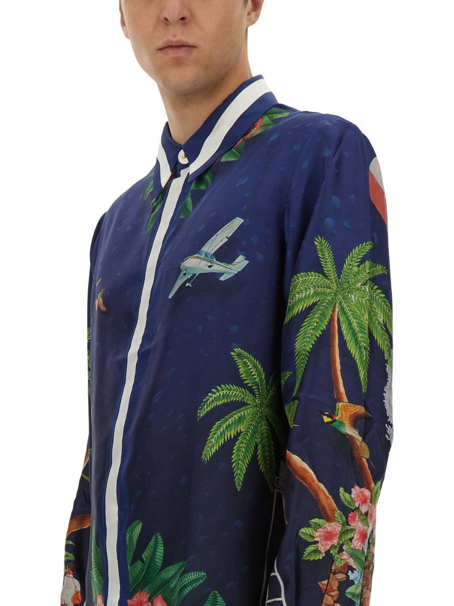 Casablanca "SURF CLUB MIDNIGHT" PRINT SHIRT