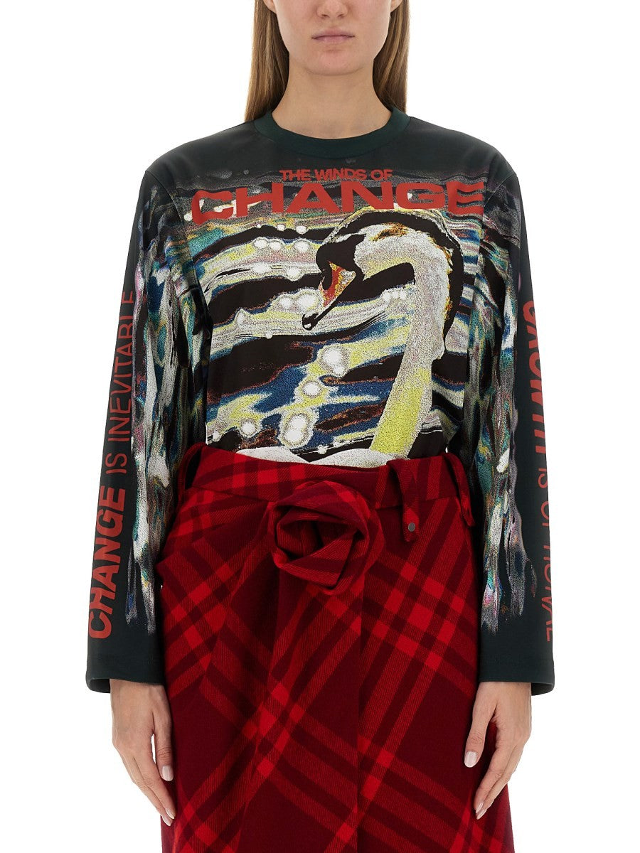 Burberry SWAN PRINT SWEATER