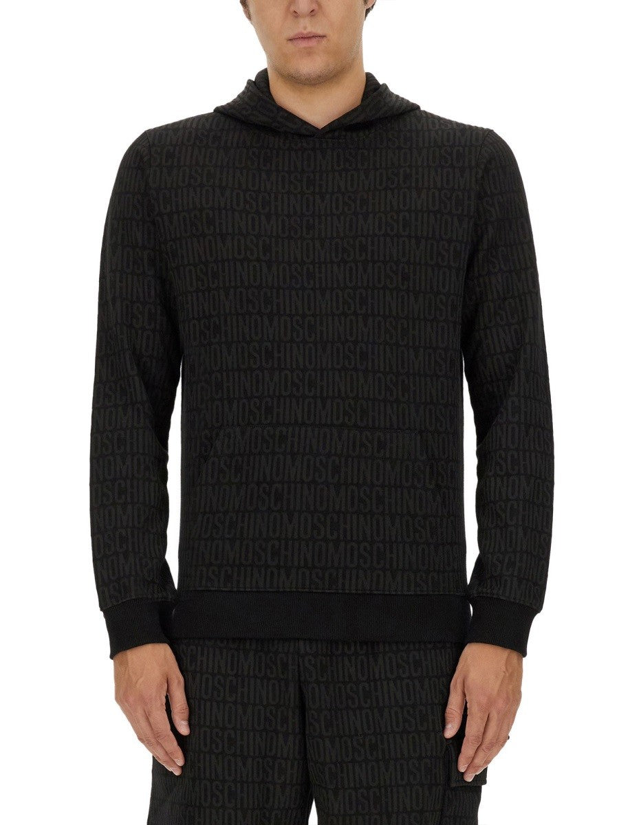 Moschino SWEATSHIRT WITH ALL OVER LOGO