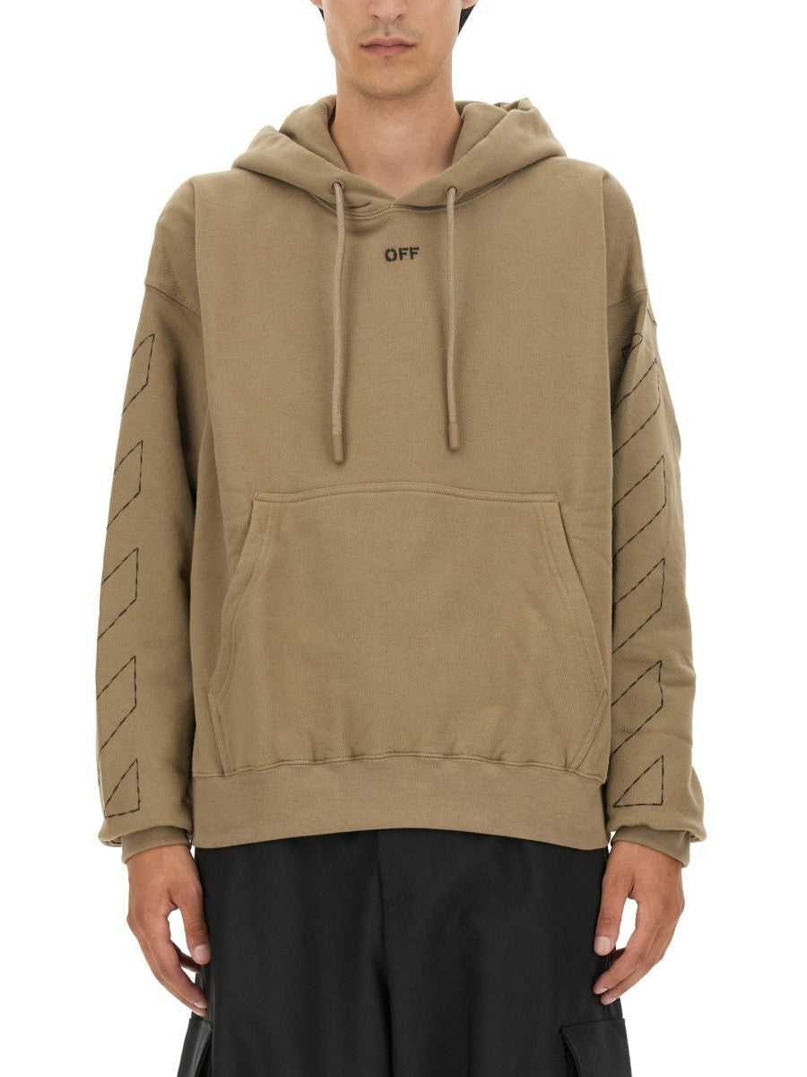 Off-White SWEATSHIRT WITH ARROW EMBROIDERY