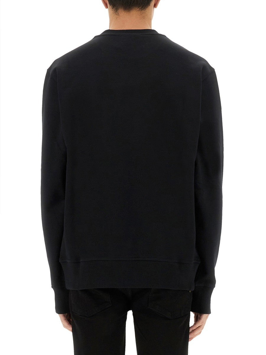 Versace Jeans Couture SWEATSHIRT MIT BAROCK OUTLINE LOGO