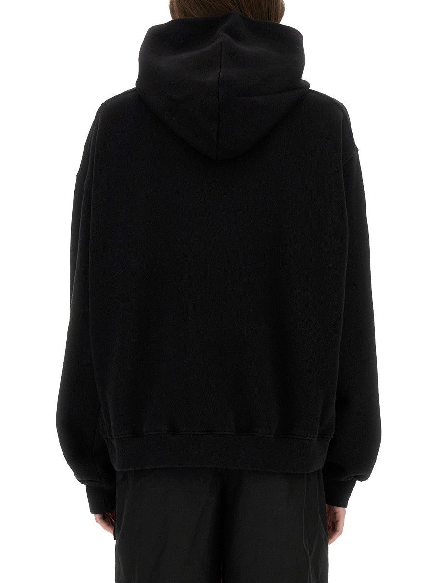 Alexander Wang SWEATSHIRT WITH EMBOSSED LOGO