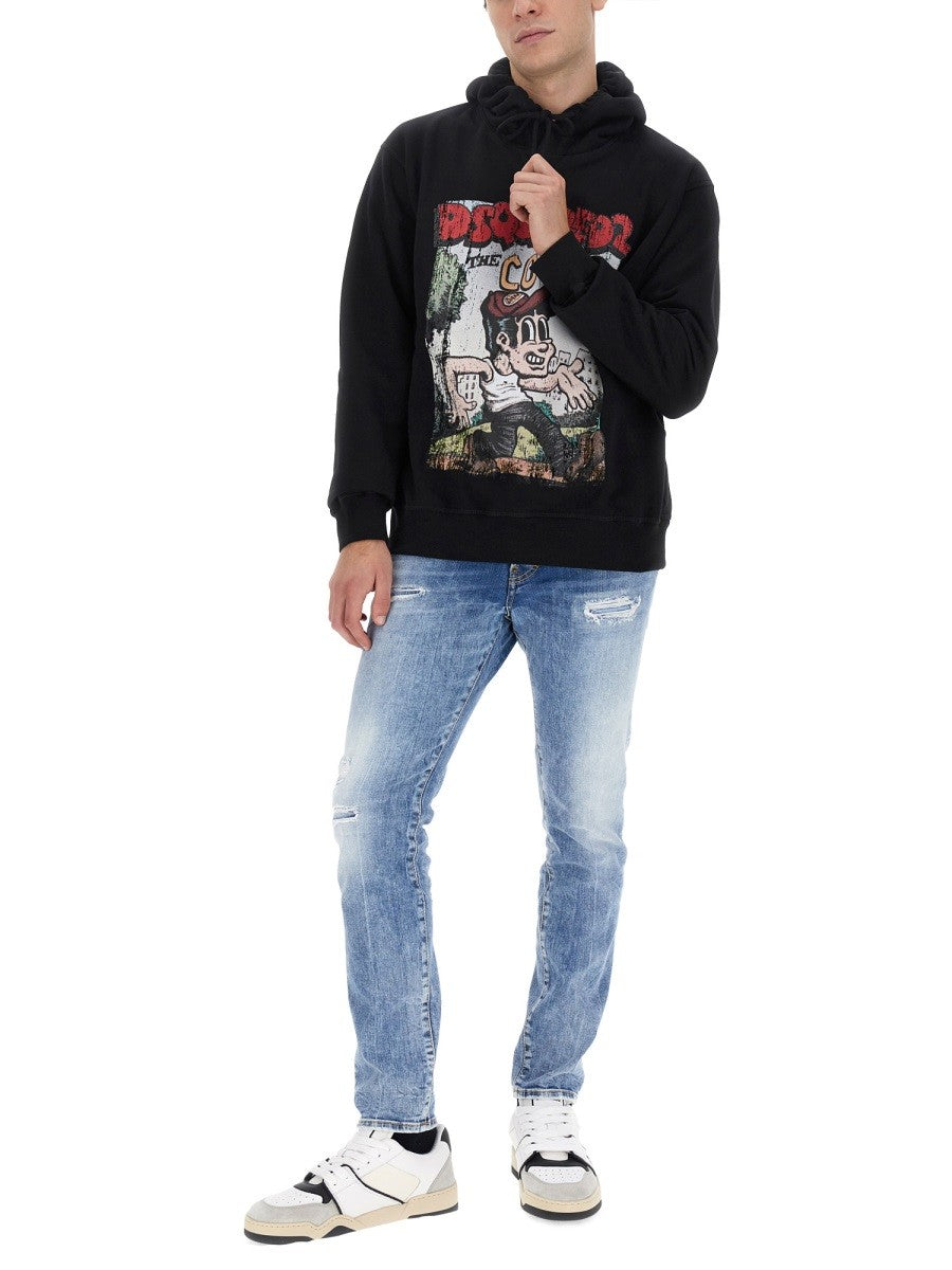 Dsquared2 SWEATSHIRT MED LOGOPRINT
