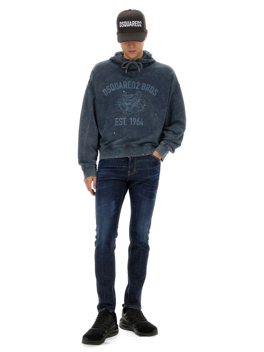 Dsquared2 SWEATSHIRT WITH LOGO PRINT