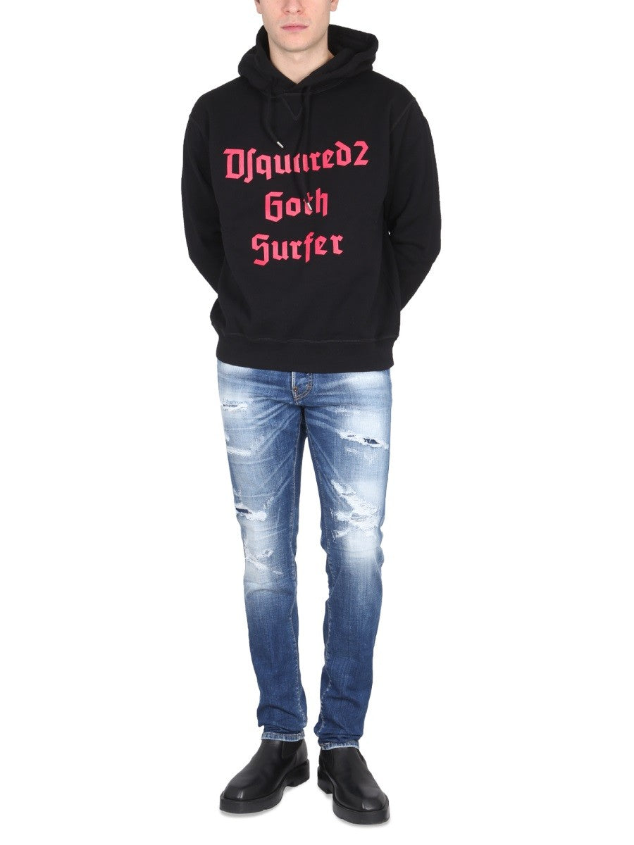 Dsquared2 BLUZA Z NADRUKIEM LOGO