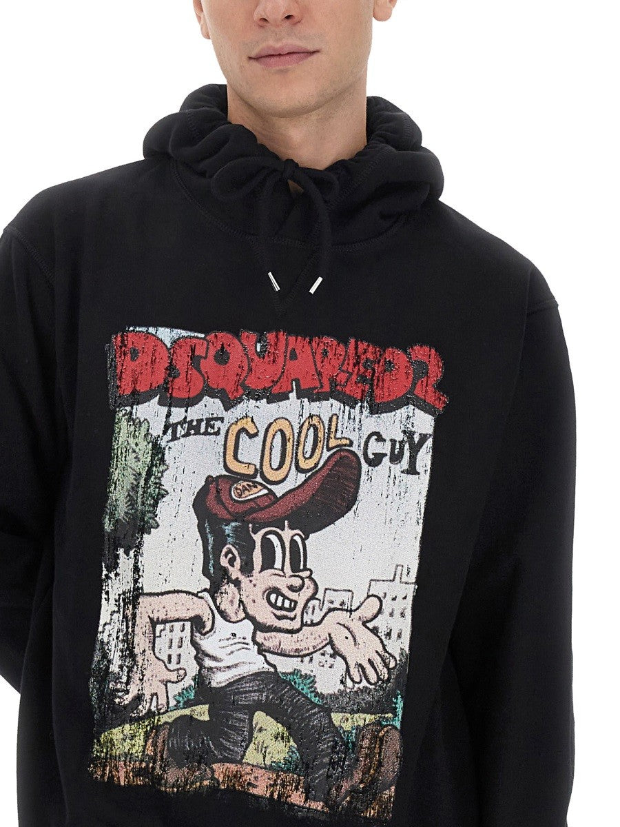 Dsquared2 SWEATSHIRT MED LOGOPRINT