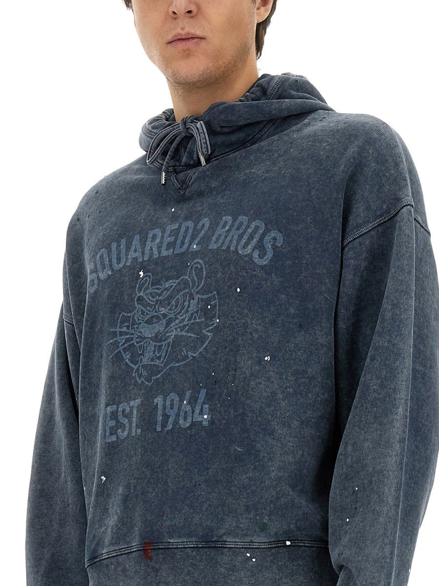 Dsquared2 SWEATSHIRT WITH LOGO PRINT