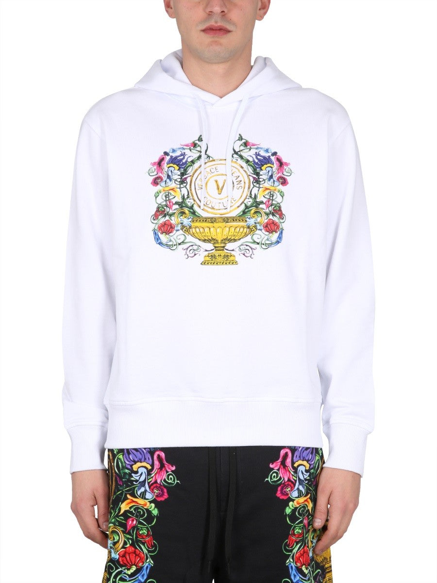 Versace Jeans Couture SWEATSHIRT MIT LOGO-PRINT