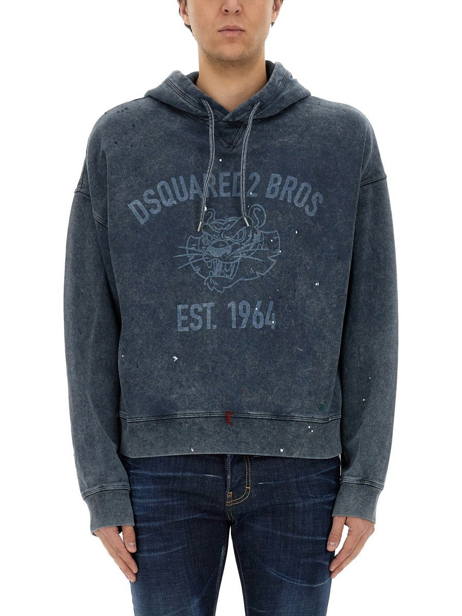 Dsquared2 SWEATSHIRT WITH LOGO PRINT