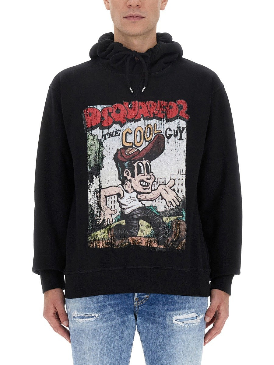 Dsquared2 SWEATSHIRT MED LOGOPRINT