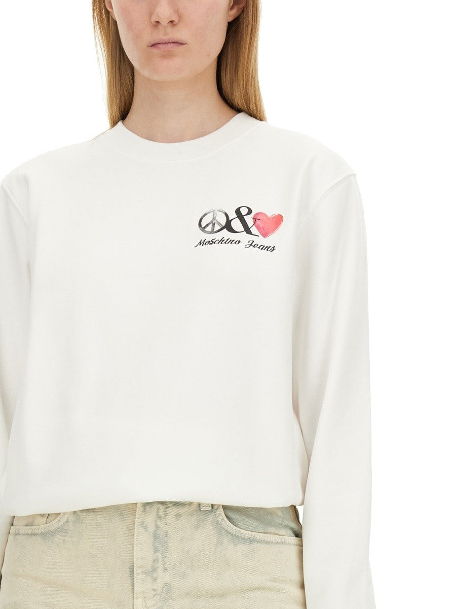 Moschino Jeans SWEATSHIRT WITH LOGO
