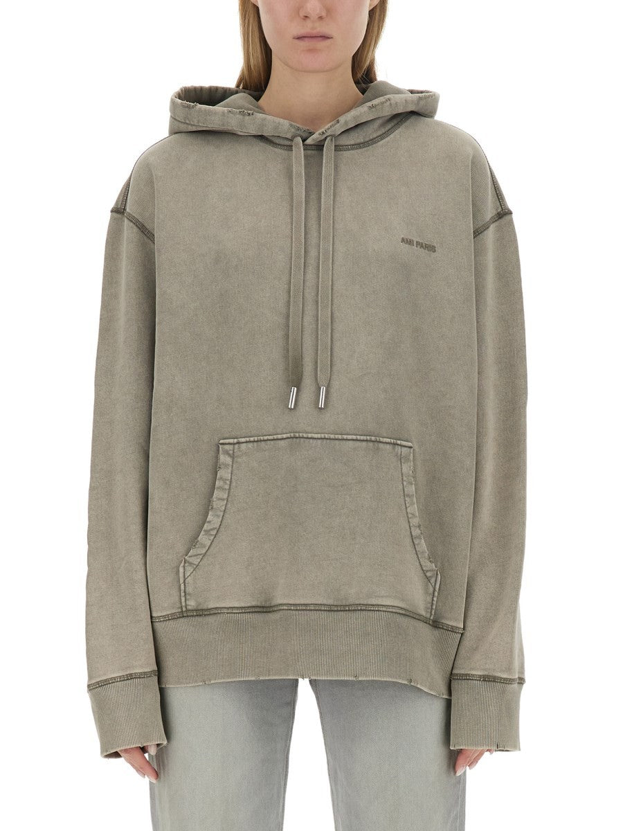 Ami Paris ロゴ入りスウェットシャツ