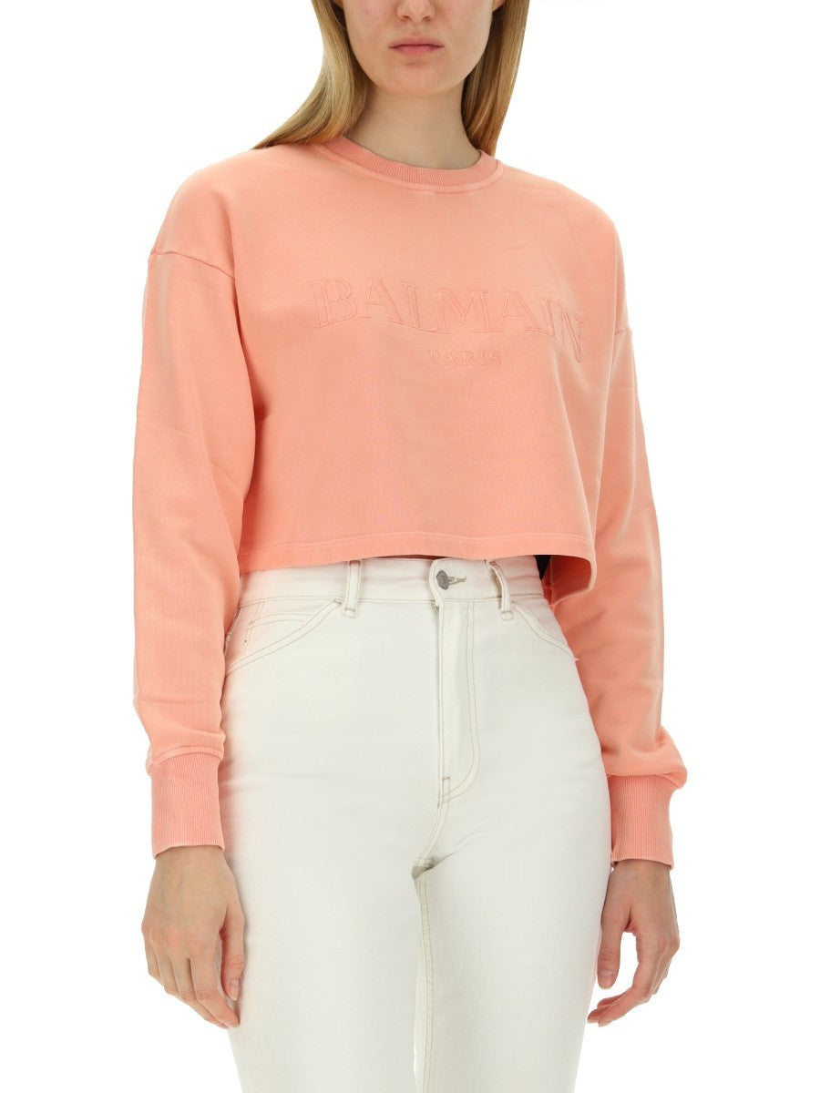 Balmain MIKINA S LOGEM