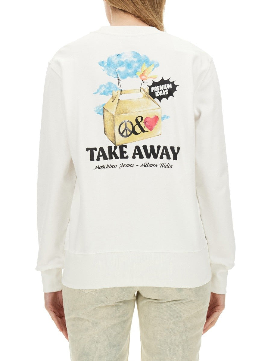 Moschino Jeans SWEATSHIRT WITH LOGO