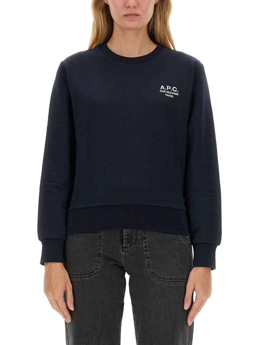 A.P.C. SWEATSHIRT MED LOGO