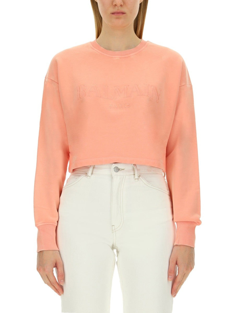 Balmain MIKINA S LOGEM