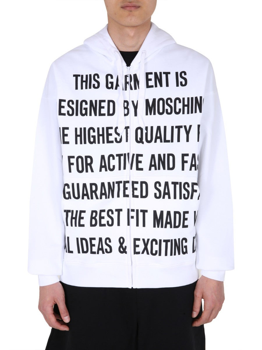 Moschino SWEATSHIRT MED GLIDELÅS