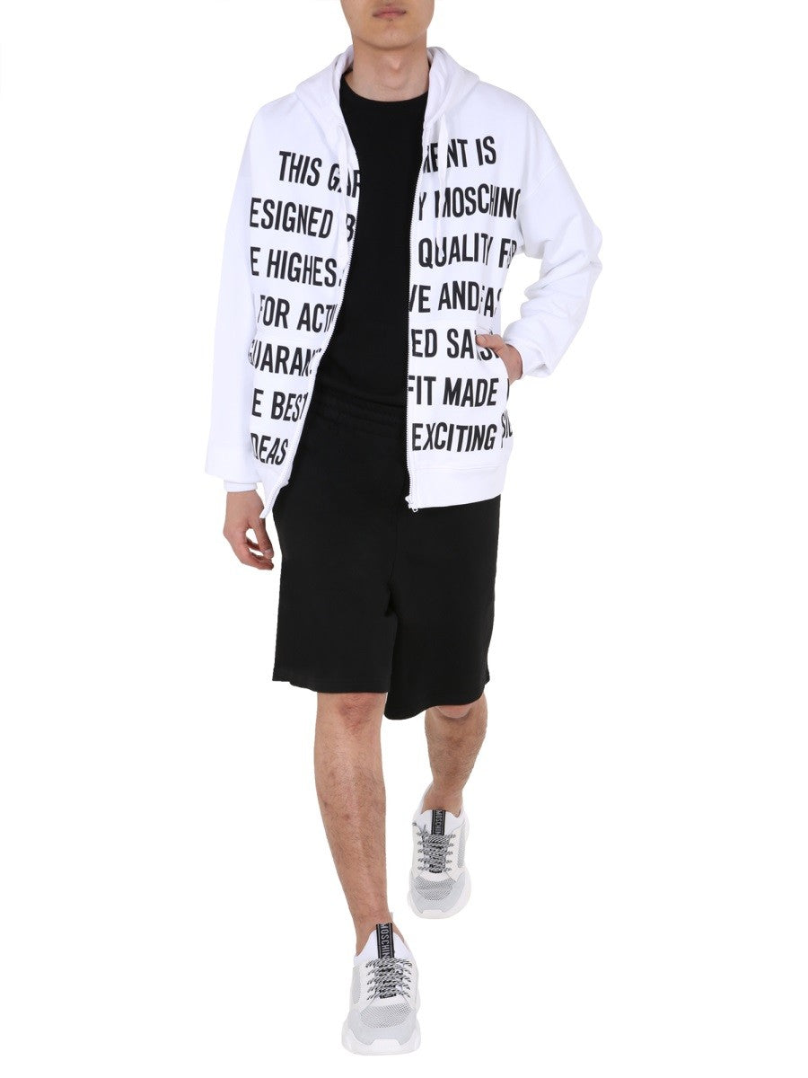 Moschino SWEATSHIRT MED GLIDELÅS