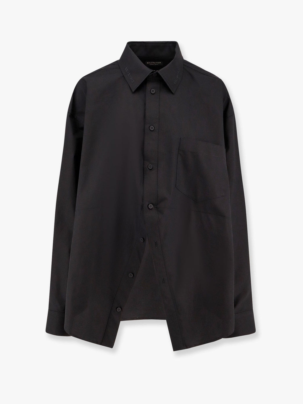 Balenciaga Swing bomullsskjorte med balennciaga broderi