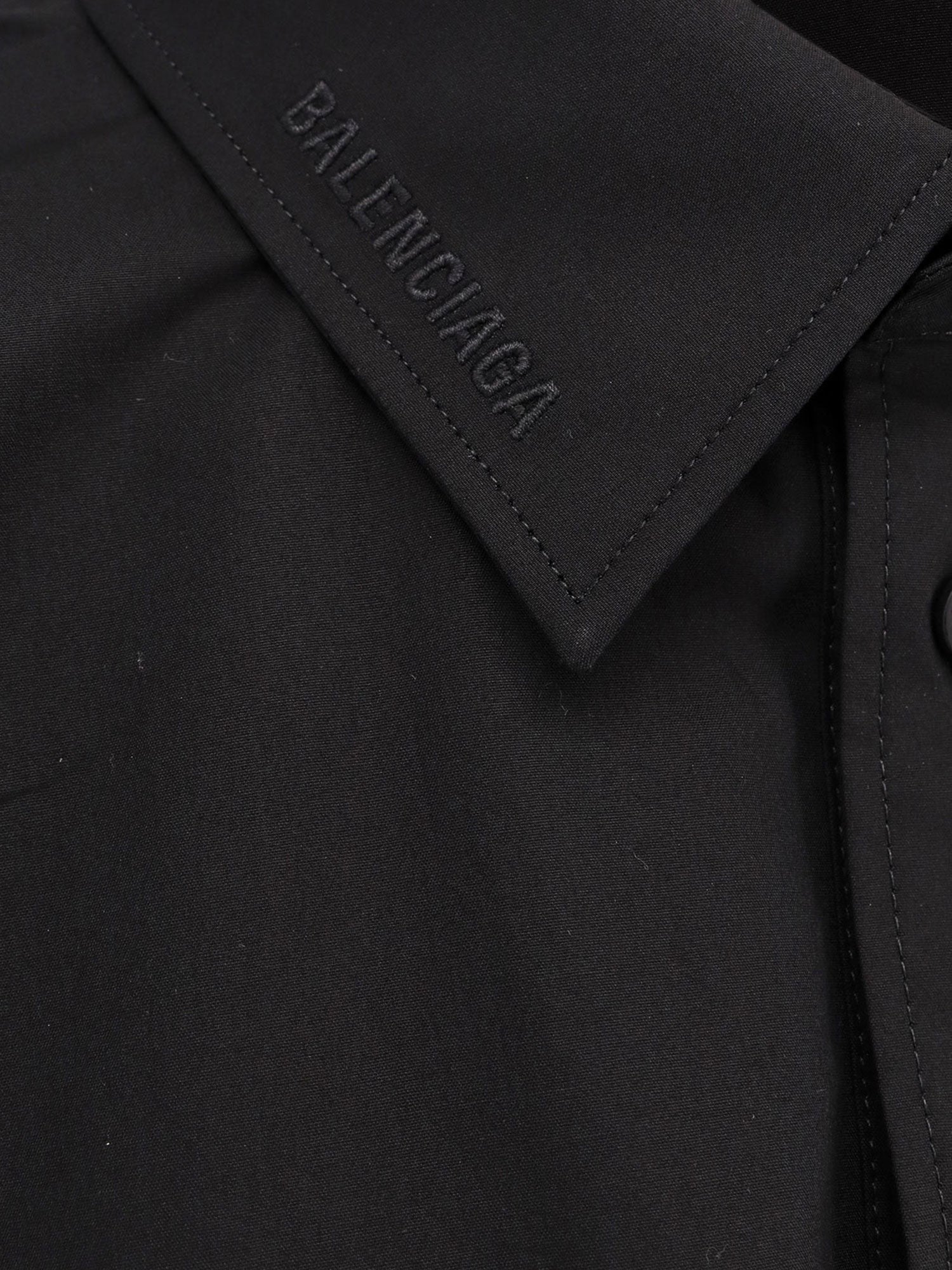 Balenciaga Swing bomullsskjorte med balennciaga broderi