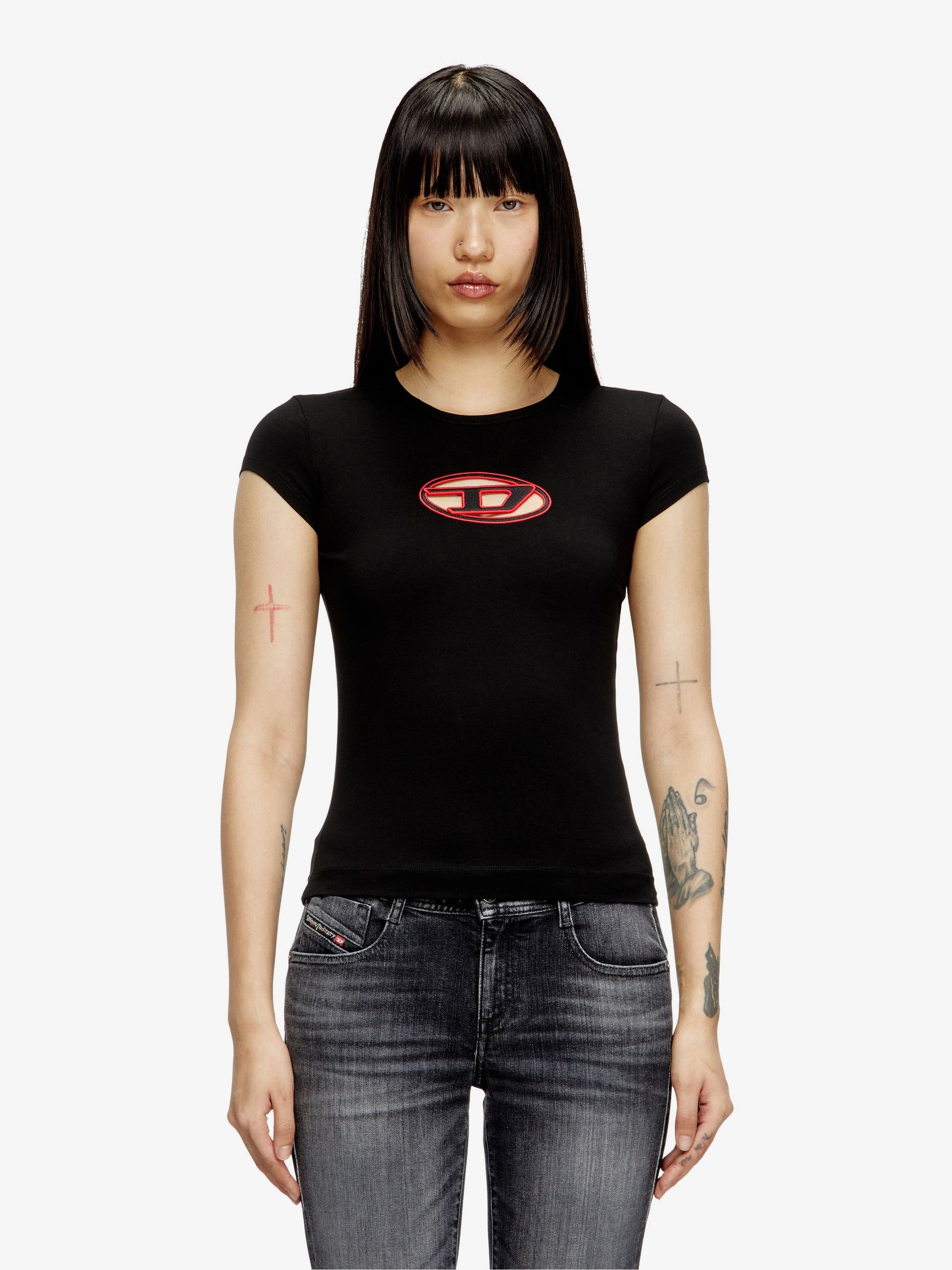 Diesel T-Angie tričko ze strečové bavlny