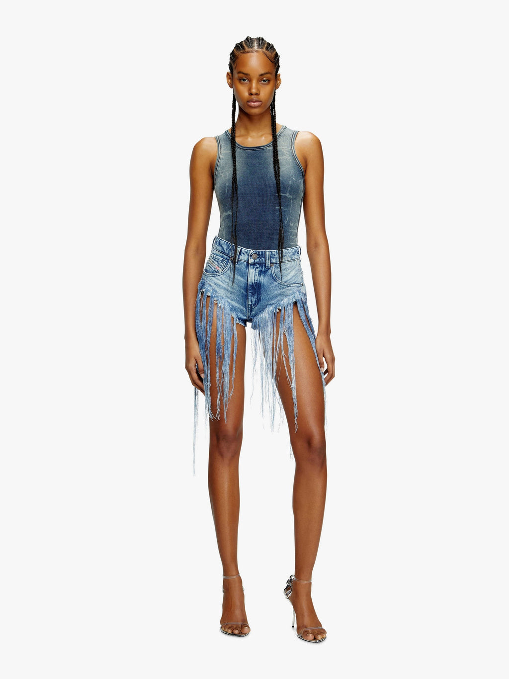 Haut en coton stretch Diesel T-go avec effet usé