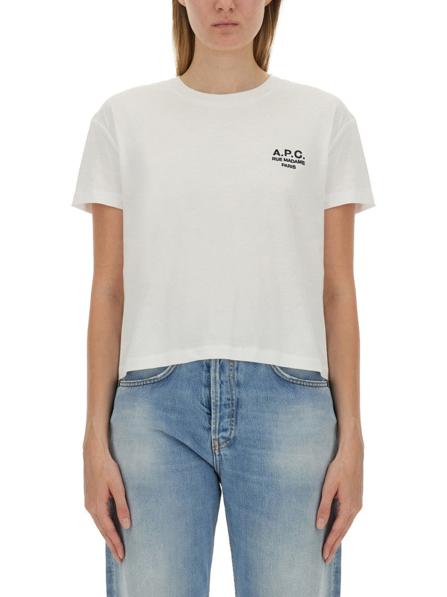 A.P.C. T-SKJORTE MED LOGO